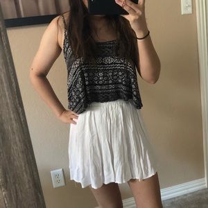 Tribal crop top tank